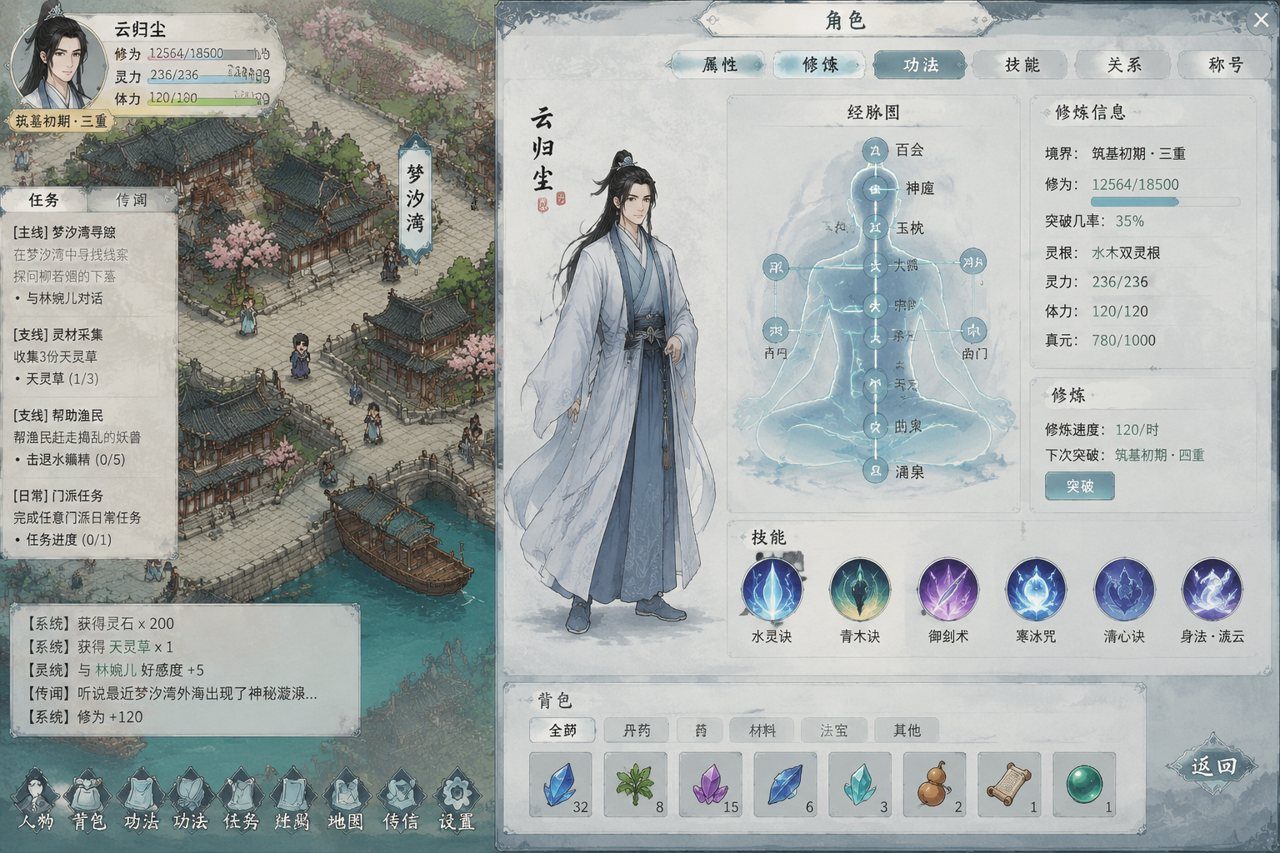 谪仙索欢录 剧情互动 玩法截图 6
